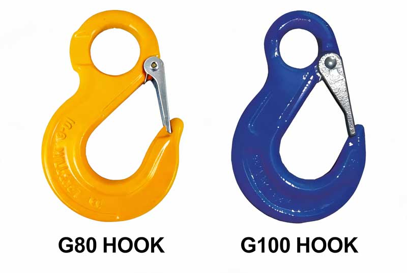 Comparaison côte à côte des hameçons de grade 80 et de grade 100